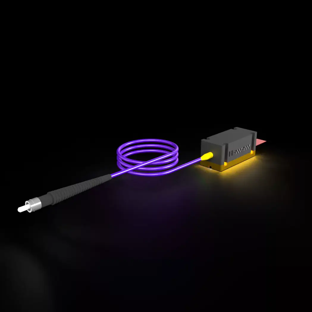 1,5W 439nm Faser-Laser SMA905, Quadratisch