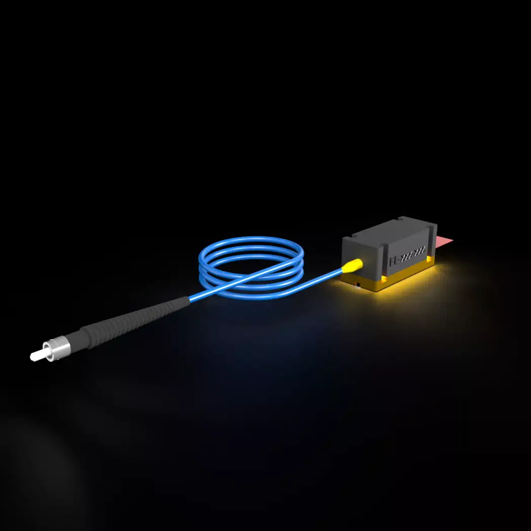 2W 488nm Faser-Laser FC/PC, Rund