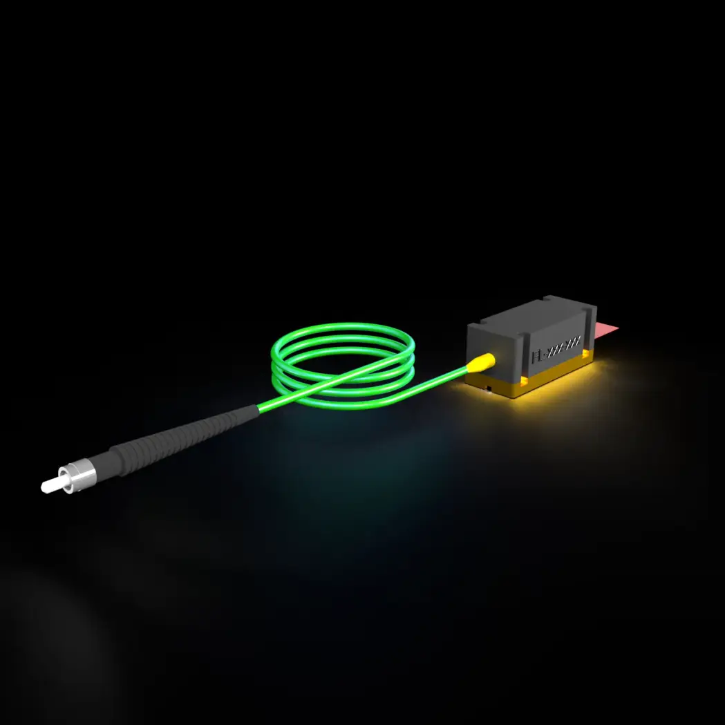 1,2W 525nm Faser-Laser SMA905, Quadratisch
