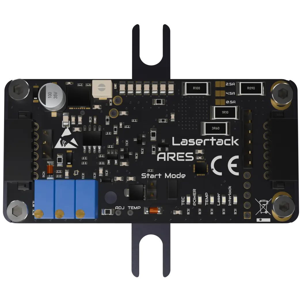 ARES Laser Diode Driver, Top view