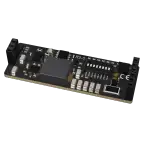 TEC driver for ARES, Parts side with the DIP switch