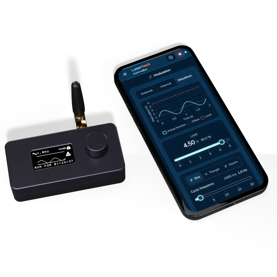 iControlBox, Bedienung im Browser per WLAN
