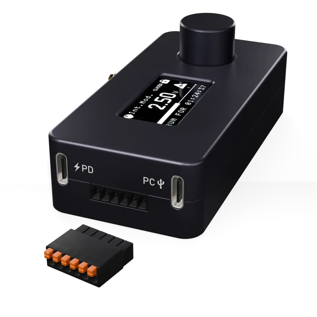 iControlBox, USB-C für Versorgung und Daten